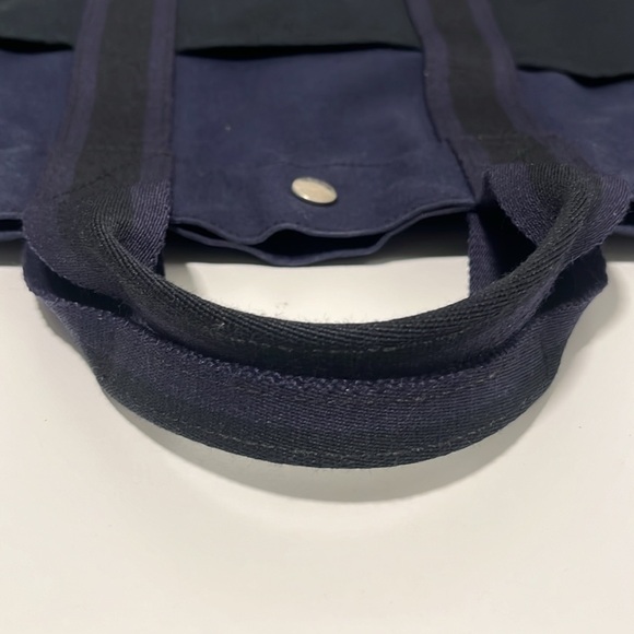 Hermes Authentic Fourre Tout Navy/Green Tote Bag,EUC. - Picture 13 of 13